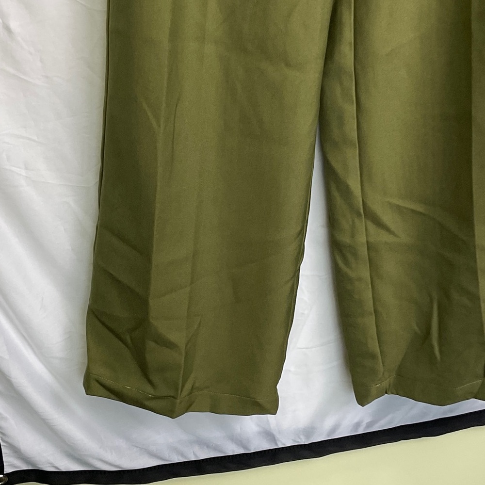 FNYYZO High-Waisted Wide-Leg Pleated Work Pants for Women - Picture 3 of 8